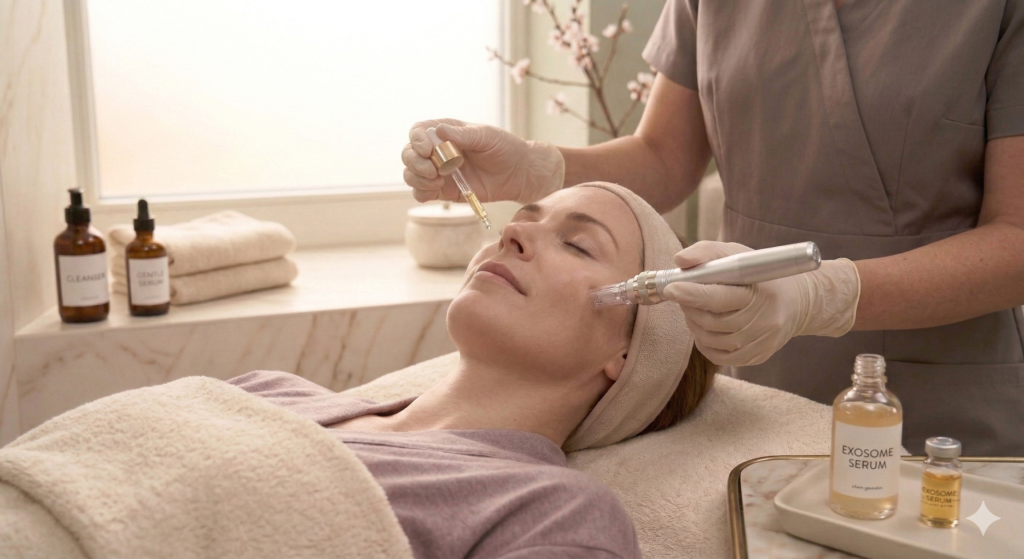 What is microneedling with exosomes?