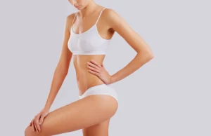 Hair Removal Treatments — hair removal specialist preparing a client's skin for professional hair removal